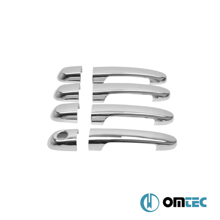 Kapı Kolu 4 Kapı 8 Prç. (H1) Paslanmaz Çelik (Parlak) - Hyundai Accent/Era - SD MC - (2005 - 2010)