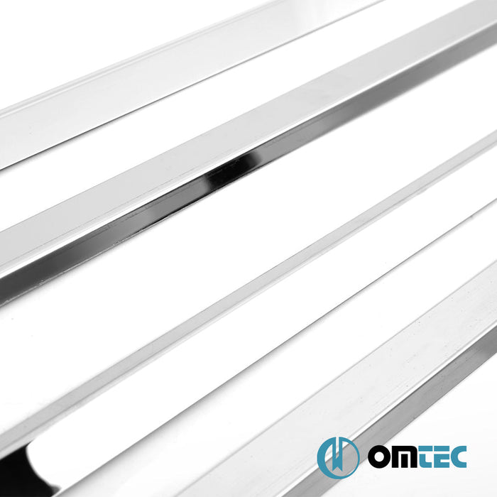 Cam Çıtası 4 Prç. Paslanmaz Çelik (Parlak) - Hyundai Accent/Era - SD MC - (2005 - 2010)