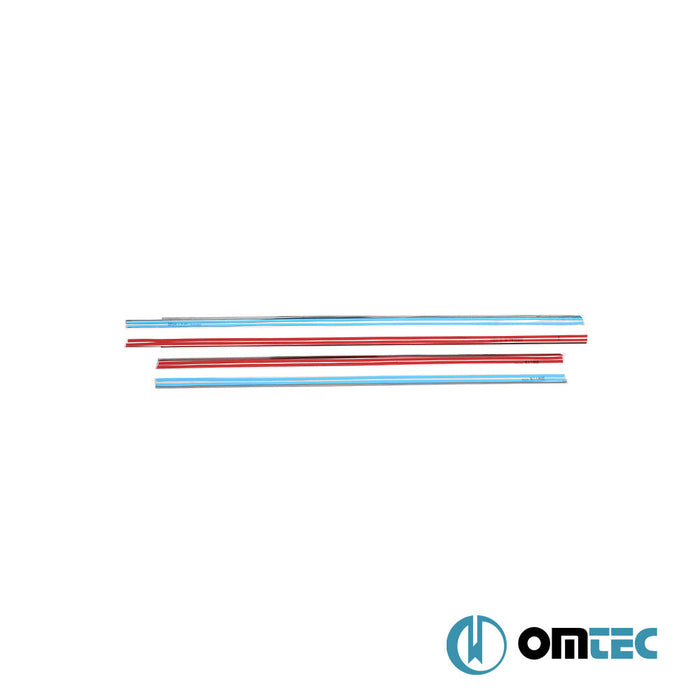 Cam Çıtası 4 Prç. Paslanmaz Çelik (Parlak) - Hyundai Accent/Era - SD MC - (2005 - 2010)