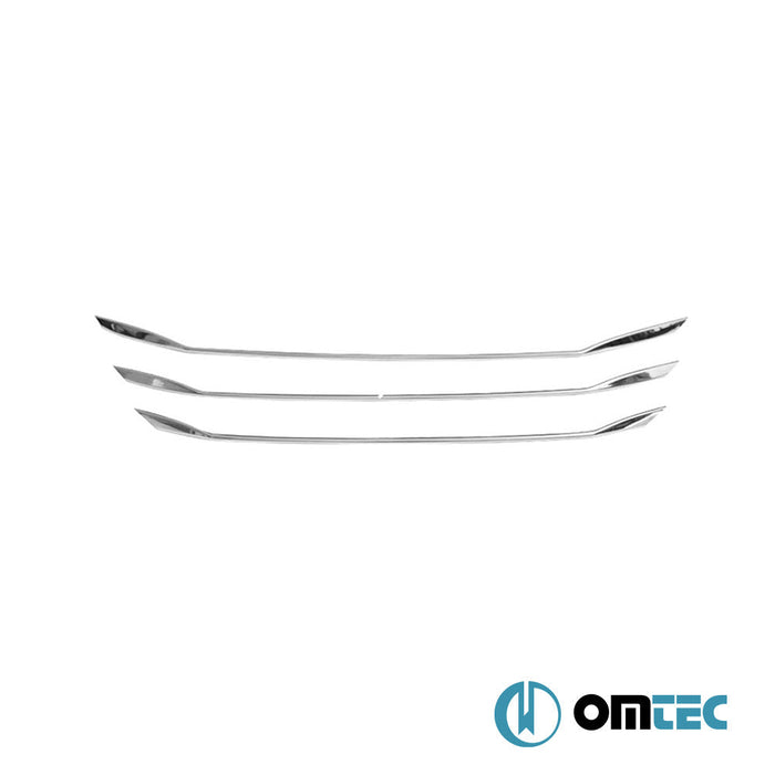 Ön Tampon Çıtası 3 Prç. P.Çelik (Parlak) - Hyundai Elantra - SD MD/UD PRE - FL - (2010 - 2014)