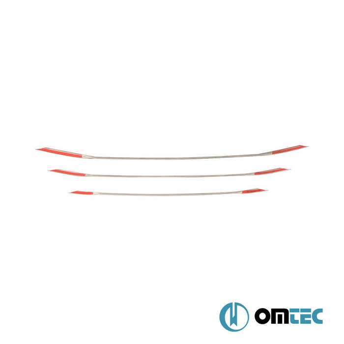 Ön Tampon Çıtası 3 Prç. P.Çelik (Parlak) - Hyundai Elantra - SD MD/UD PRE - FL - (2010 - 2014)