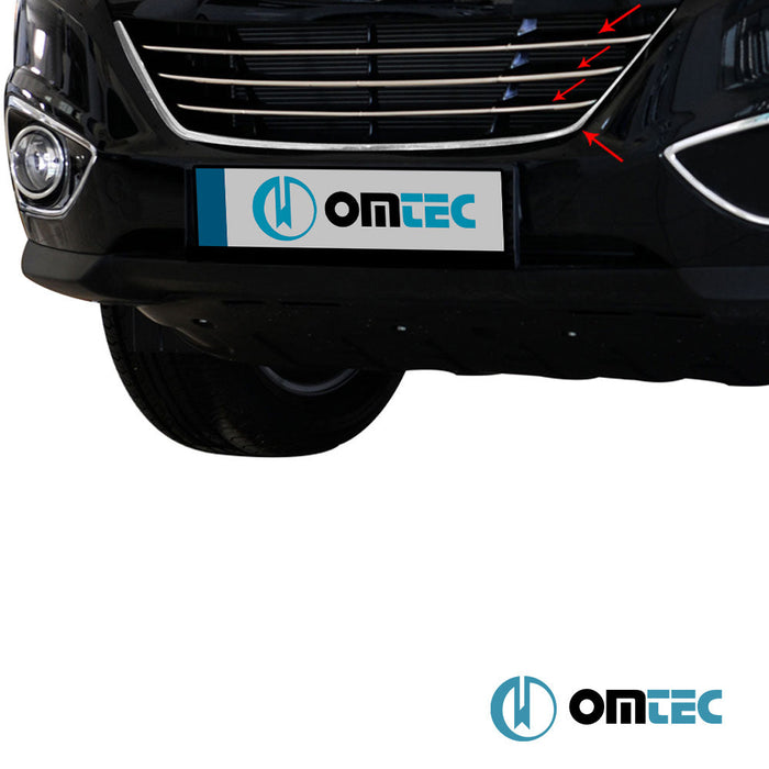 Ön Panjur 4 Prç. P.Çelik (Parlak) - Hyundai İx35 - SUV LM - (2010 - 2015)