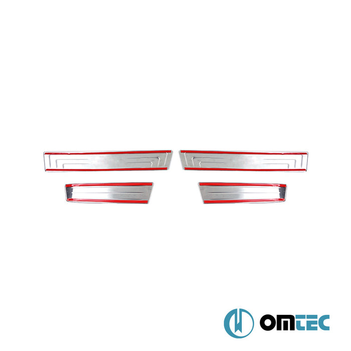 Kapı Eşiği 4 Prç. Paslanmaz Çelik Kaplama - Hyundai İx35 - SUV LM - (2010 - 2015)