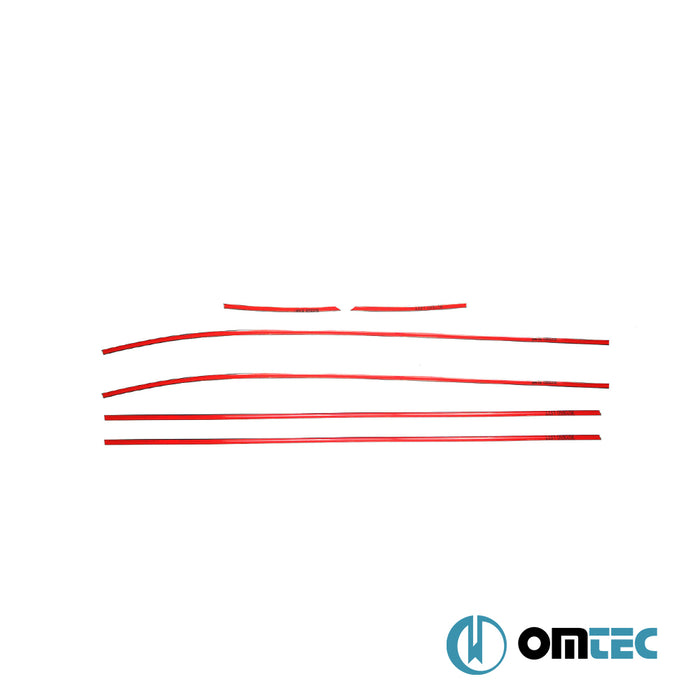 Cam Çıtası 6 Prç.Paslanmaz Çelik Kaplama - Hyundai İx35 - SUV LM - (2010 - 2015)