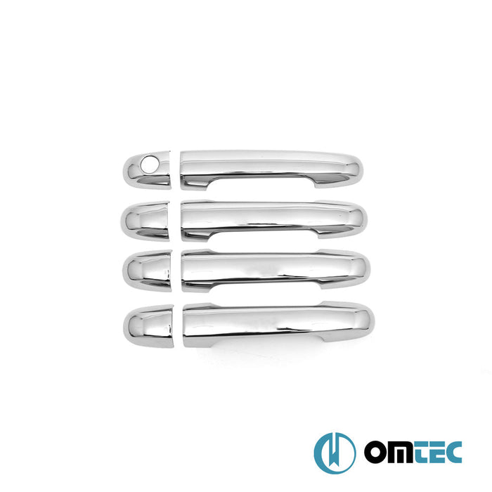 Kapı Kolu 4 Kapı 8 Prç. (H1) Paslanmaz Çelik (Parlak) - Hyundai Elantra - SD HD - (2006 - 2010)