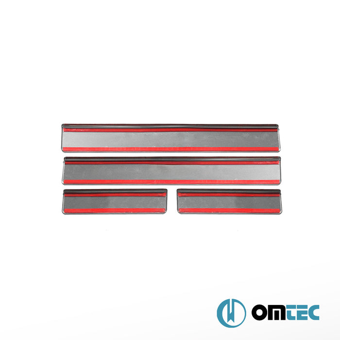 Line Kapı Eşiği 4 Prç. Paslanmaz Çelik (Parlak) - Hyundai İ10 - HB 5D PA FL - (2011 - 2013)