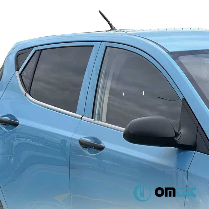 Cam Çıtası 6 Prç.Paslanmaz Çelik - Hyundai İ10 - HB 5D PA FL - (2011 - 2013)