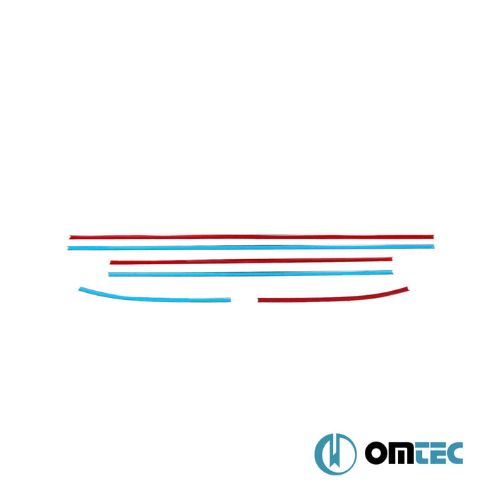 Cam Çıtası 6 Prç.Paslanmaz Çelik - Hyundai İ10 - HB 5D PA FL - (2011 - 2013)