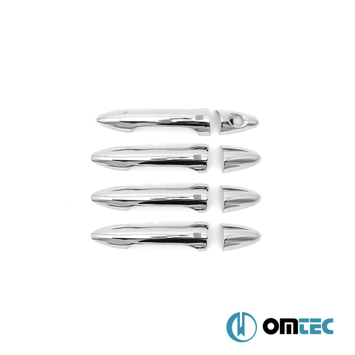 Kapı Kolu 4 Kapı 8 Prç. (H1S2) Paslanmaz Çelik (Parlak) - Hyundai Accent/Blue Solaris - SD RC - (2010 - 2017)