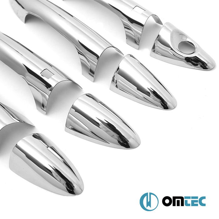 Kapı Kolu 4 Kapı 8 Prç. (H1S2) Paslanmaz Çelik (Parlak) - Hyundai Accent/Blue Solaris - SD RC - (2010 - 2017)