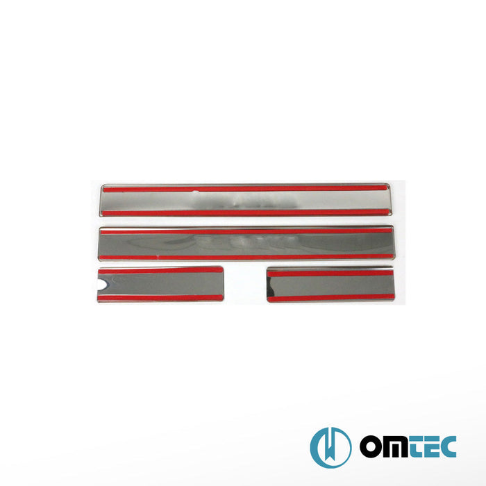 Line Kapı Eşiği 4 Prç. Paslanmaz Çelik (Parlak) - Hyundai Solaris - SD RC - (2010 - 2017)