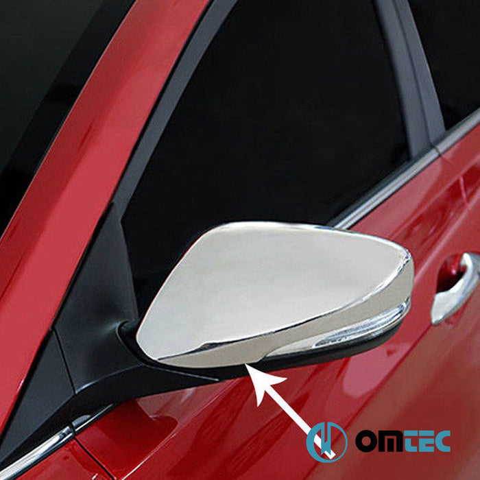 Ayna Kapağı 2 Prç. Paslanmaz Çelik (Parlak) (Sinyalli) - Hyundai Veloster - CP FS - (2011 - 2018)