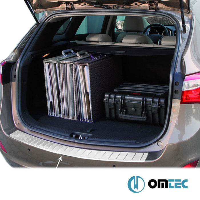 Arka Tampon Eşiği Paslanmaz Çelik (Parlak) - Hyundai İ30 - SW GD - (2012 - 2016)