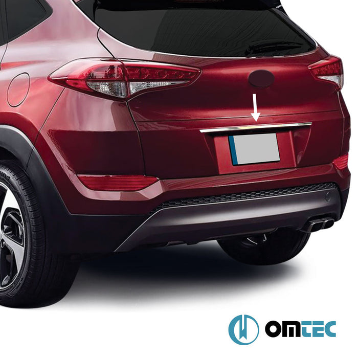 Bagaj Çıtası (Plaka Üstü) Paslanmaz Çelik (Parlak) - Hyundai Tucson - SUV TL - (2015 - 2020)
