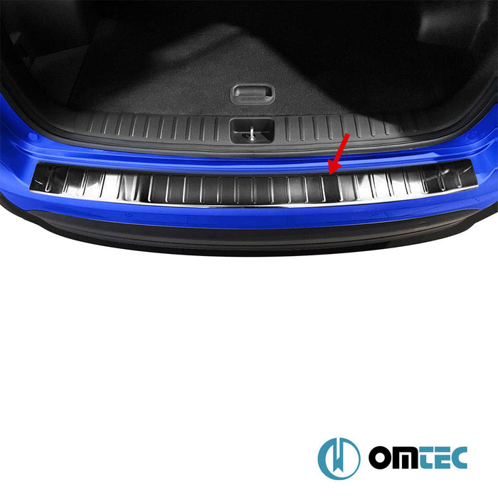 Arka Tampon Eşiği Paslanmaz Çelik (Siyah) - Hyundai Tucson - SUV TL PRE - FL - (2015 - 2019)