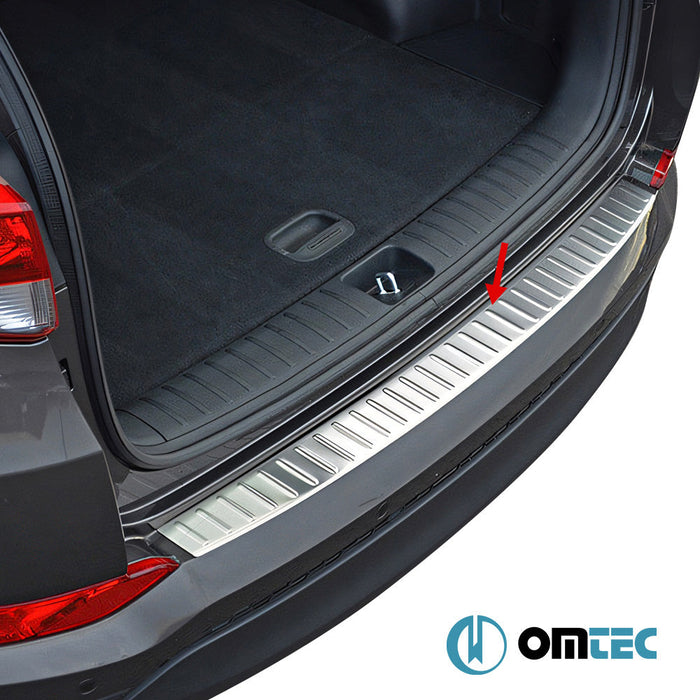 Arka Tampon Eşiği Paslanmaz Çelik (Taşlı) - Hyundai Tucson - SUV TL PRE - FL - (2015 - 2019)
