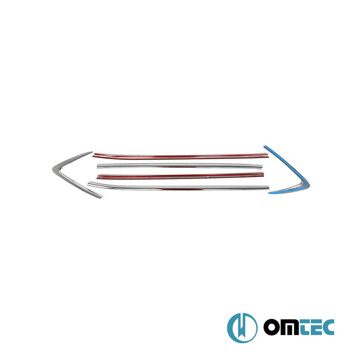 Cam Çıtası 6 Prç. Paslanmaz Çelik (Parlak) - Hyundai Tucson - SUV TL - (2015 - 2020)