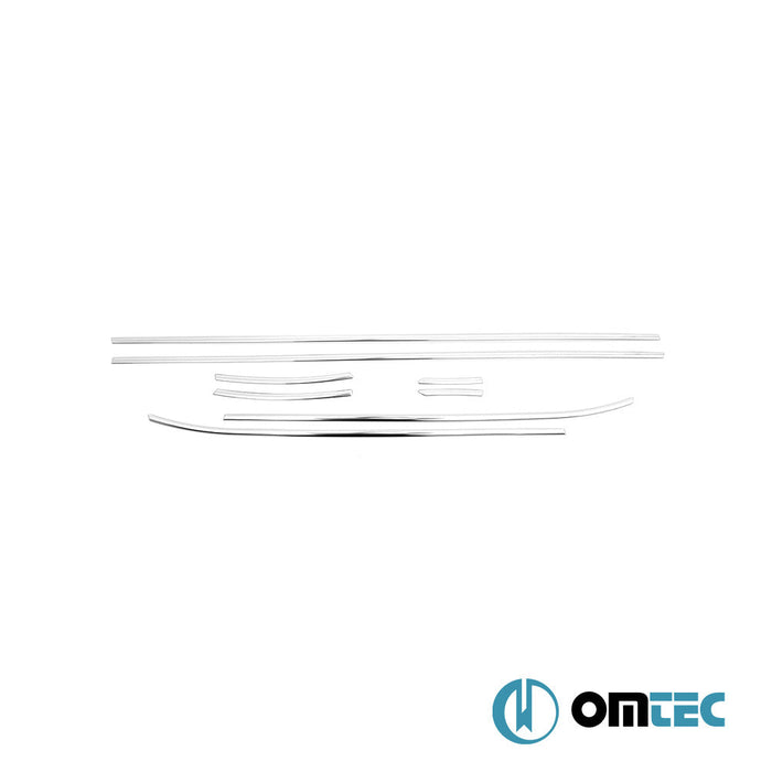 Cam Çıtası 8 Prç. Paslanmaz Çelik (Parlak) - Hyundai İ10 - HB 5D AC3 - (2019 - )