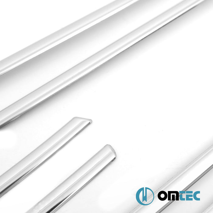 Cam Çıtası 8 Prç. Paslanmaz Çelik (Parlak) - Hyundai İ10 - HB 5D AC3 - (2019 - )