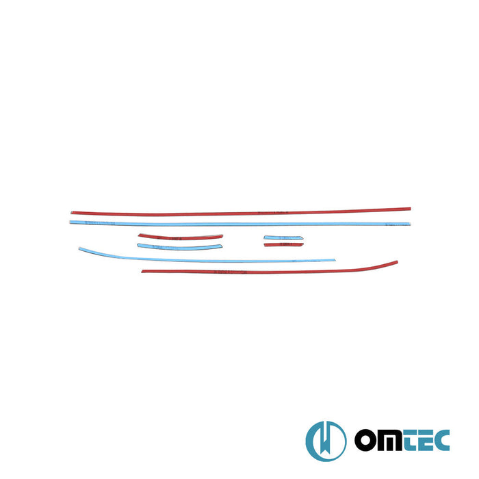 Cam Çıtası 8 Prç. Paslanmaz Çelik (Parlak) - Hyundai İ10 - HB 5D IA FL - (2016 - 2019)