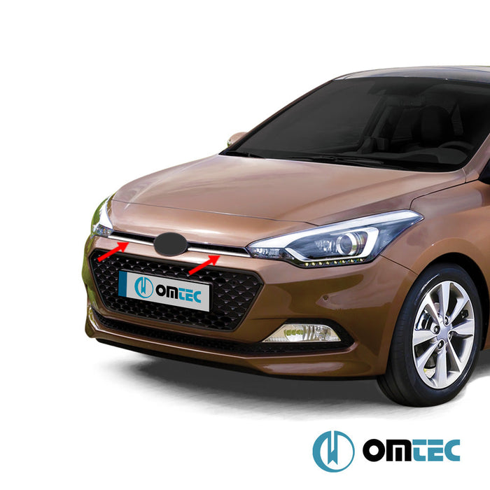 Ön Panjur 2 Prç. P.Çelik (Parlak) - Hyundai İ20 - HB 5D GB PRE - FL - (2014 - 2018)