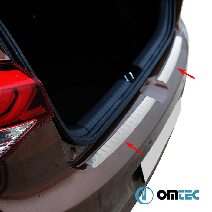 Arka Tampon Eşiği Paslanmaz Çelik (Taşlı) - Hyundai İ20 - HB 5D GB FL - (2018 - 2020)