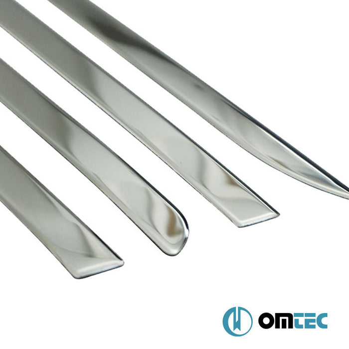 Yan Kapı Çıtası 4 Prç. Paslanmaz Çelik (Parlak) - Mercedes - Benz Cla - Class - SD C117 - (2014 - 2019)