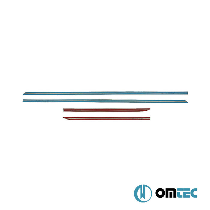 Yan Kapı Çıtası 4 Prç. Paslanmaz Çelik (Parlak) - Nissan Micra - HB 5D K12 - (2002 - 2010)