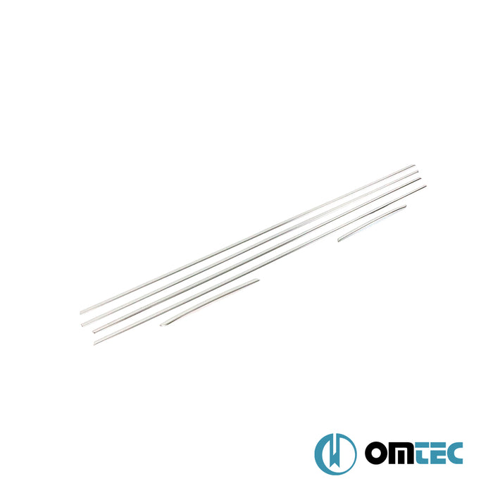 Cam Çıtası 6 Prç. Paslanmaz Çelik - Hyundai İ20 - HB 5D GB - (2014 - 2020)