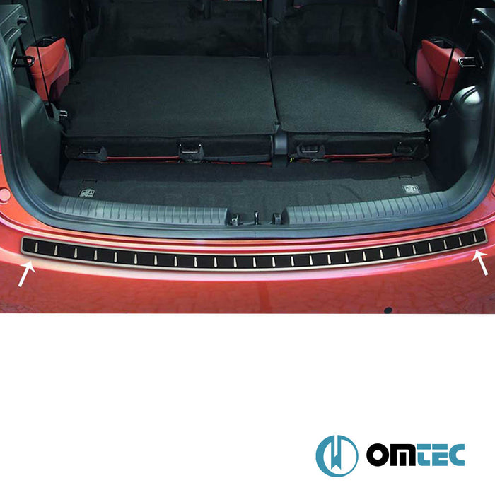 Karbon Folyolu Arka Tampon Eşiği Paslanmaz Çelik - Renault Clio - HB 5D BB - (1999 - 2006)