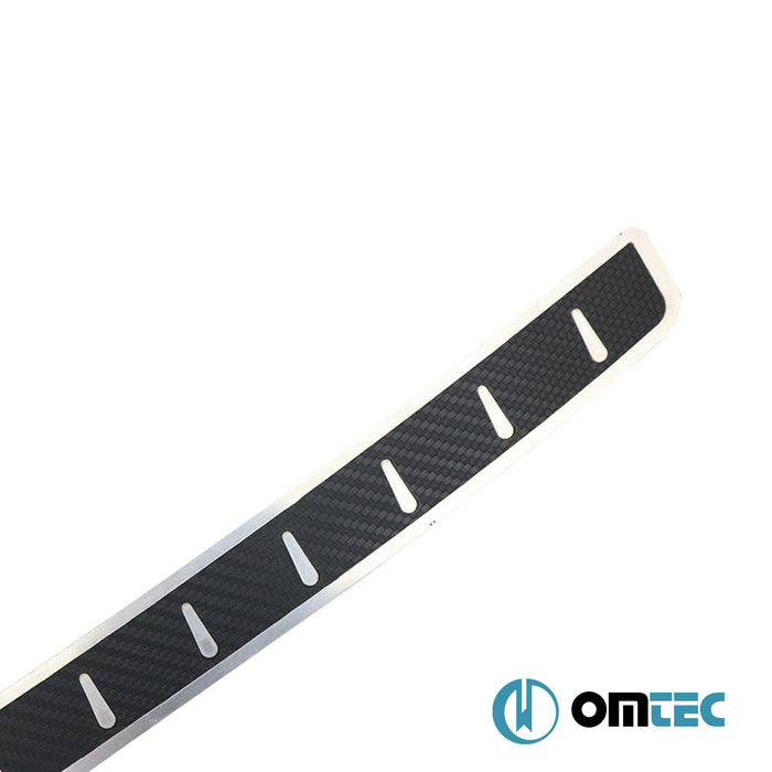 Karbon Folyolu Arka Tampon Eşiği Paslanmaz Çelik - Renault Clio - HB 5D BB - (1999 - 2006)