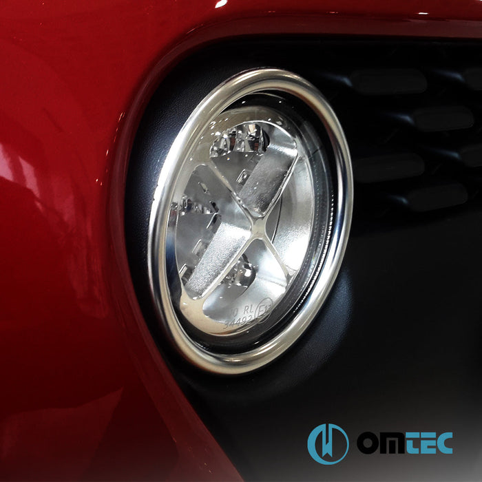 Gündüz Farı Çerçevesi 2 Prç. P.Çelik (Parlak) - Hyundai İ10 - HB 5D IA FL - (2016 - 2019)