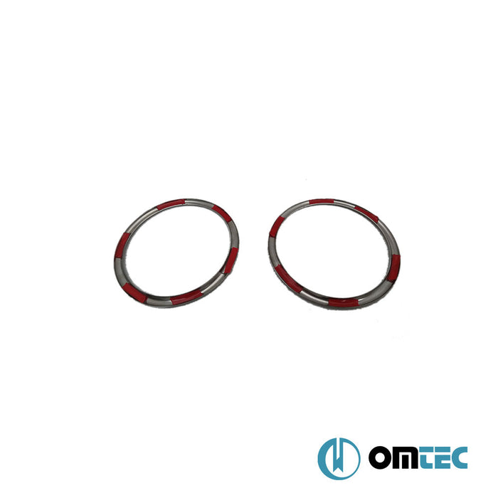 Gündüz Farı Çerçevesi 2 Prç. P.Çelik (Parlak) - Hyundai İ10 - HB 5D IA FL - (2016 - 2019)