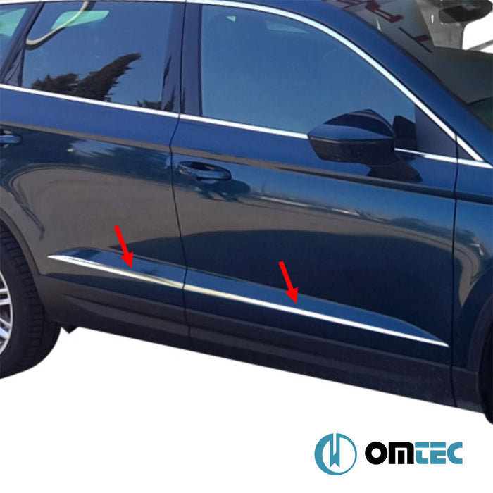 Yan Kapı Çıtası 4 Prç. Paslanmaz Çelik (Parlak) - Kia Sorento - SUV XM PRE - FL - (2009 - 2013)