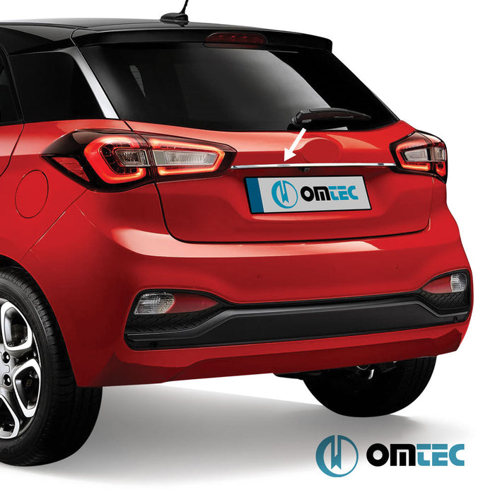 Bagaj Çıtası (Plaka Üstü) Paslanmaz Çelik (Parlak) - Hyundai İ20 - HB 5D GB FL - (2018 - 2020)