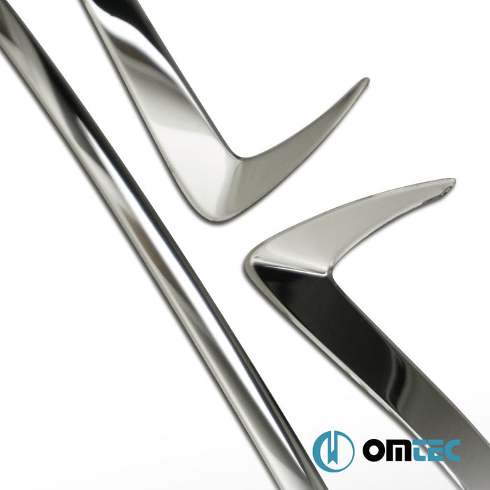 Ön Panjur Çerçevesi 2 Prç. P.Çelik (Parlak) - Hyundai İ20 - HB 5D GB FL - (2018 - 2020)