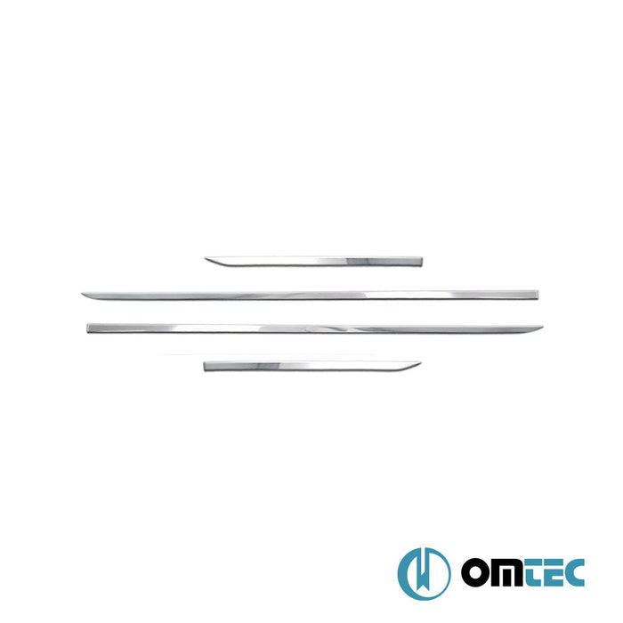 Yan Kapı Çıtası 4 Prç. Paslanmaz Çelik (Parlak) - Hyundai İ10 - HB 5D AC3 - (2019 - )