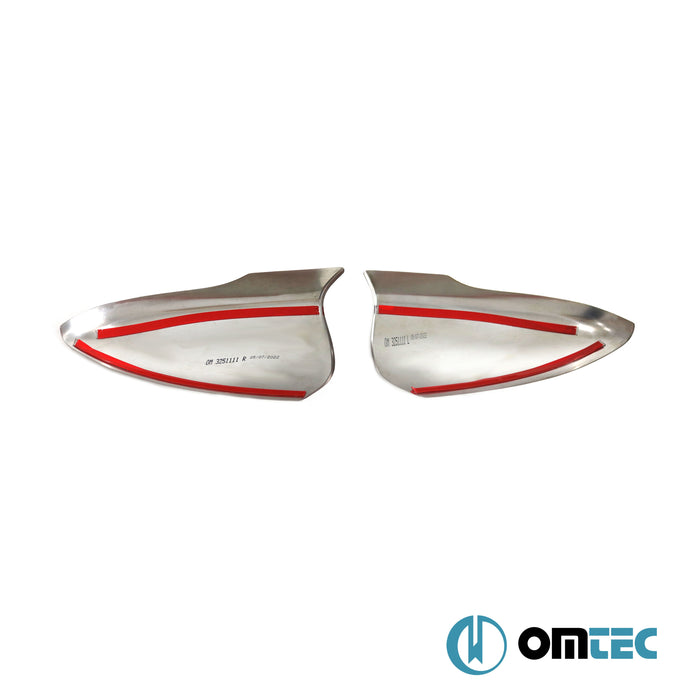 Ayna Kapağı 2 Prç. Paslanmaz Çelik (Parlak) - Hyundai Bayon - SUV BC3 - (2021 - )