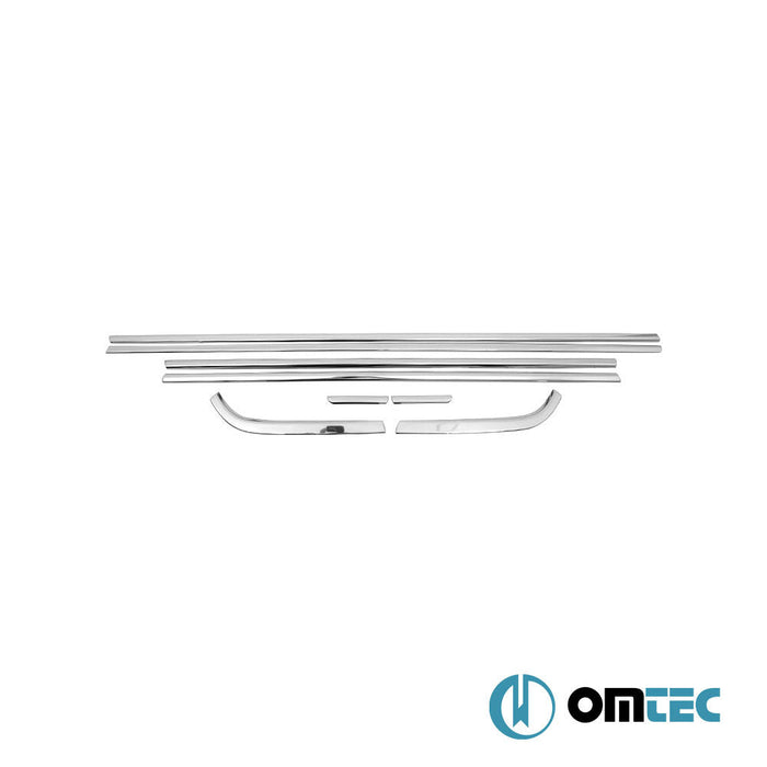 Cam Çıtası 8 Prç. Paslanmaz Çelik (Parlak) - Hyundai Bayon - SUV BC3 - (2021 - )