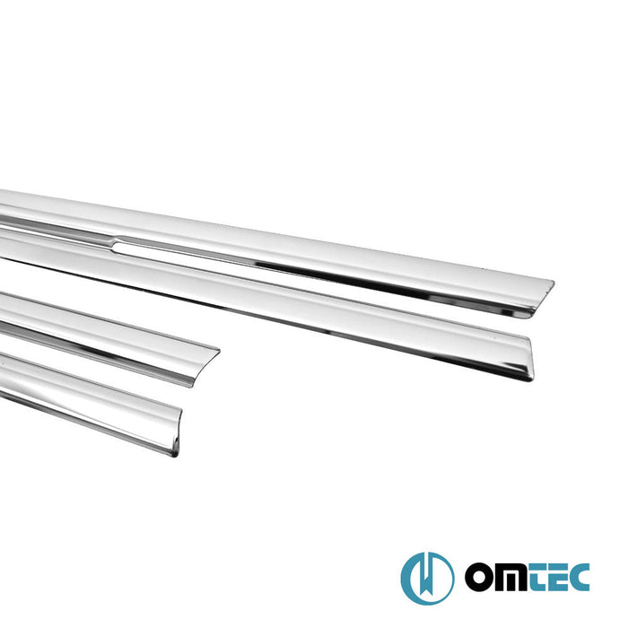 Cam Çıtası 8 Prç. Paslanmaz Çelik (Parlak) - Hyundai Bayon - SUV BC3 - (2021 - )