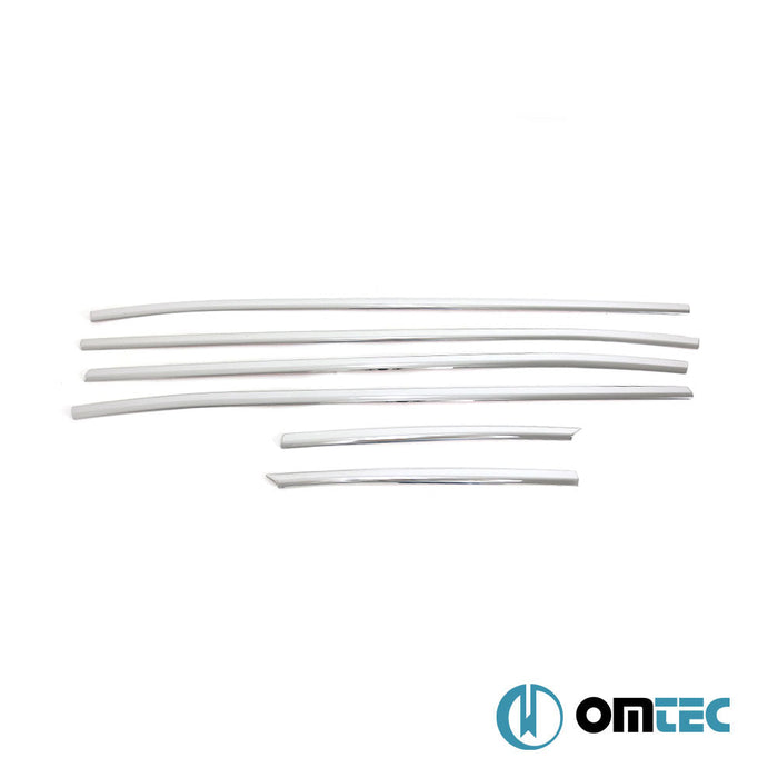 Cam Çıtası 6 Prç. Paslanmaz Çelik (Parlak) - Hyundai Tucson - SUV NX4 - (2020 - )