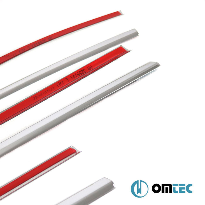 Cam Çıtası 6 Prç. Paslanmaz Çelik (Parlak) - Hyundai Tucson - SUV NX4 - (2020 - )