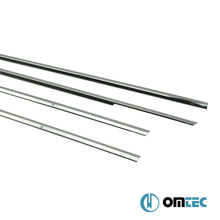 Cam Çıtası 4 Prç. Paslanmaz Çelik (Parlak) - Honda Civic - SD VII - (2002 - 2006)