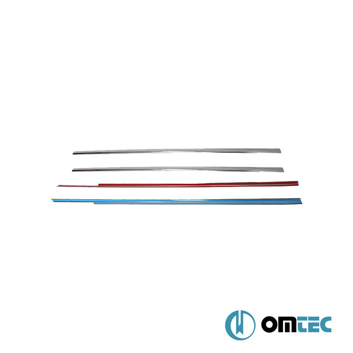 Cam Çıtası 4 Prç. Paslanmaz Çelik (Parlak) - Honda Civic - SD VI - (1997 - 2002)