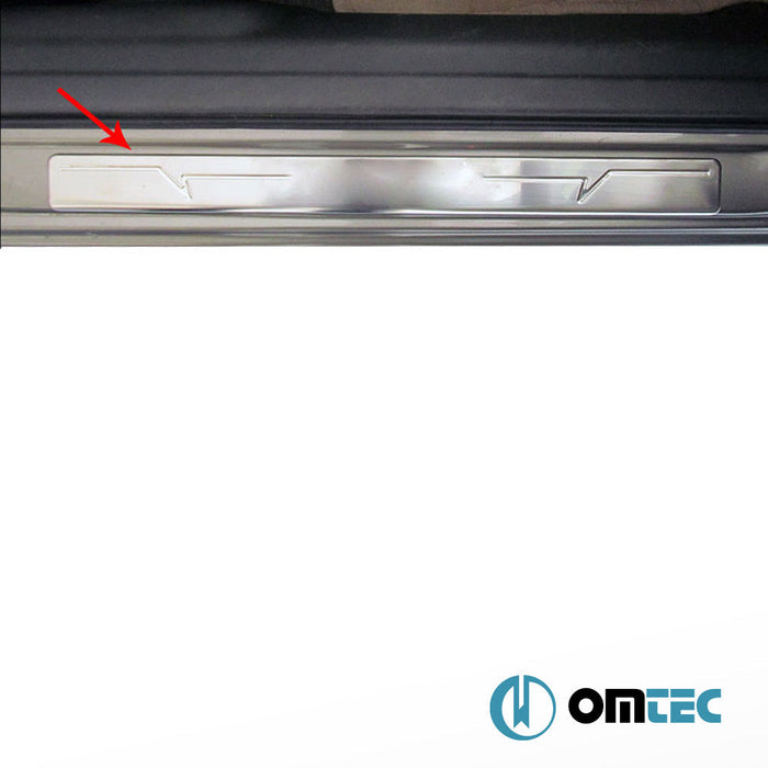 Line Kapı Eşiği 4 Prç. Paslanmaz Çelik (Parlak) - Honda Civic - SD IX - (2012 - 2016)