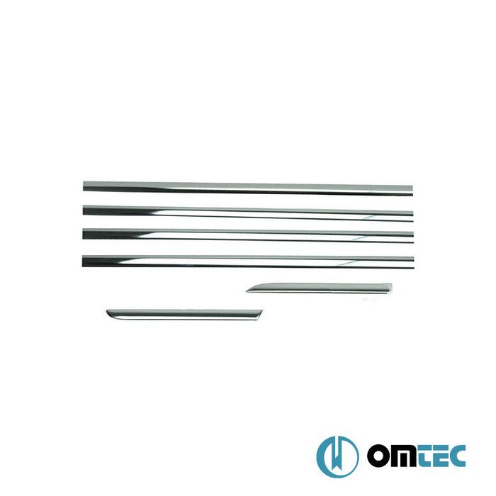 Cam Çıtası 6 Prç. Paslanmaz Çelik (Parlak) - Honda Civic - SD IX - (2012 - 2016)