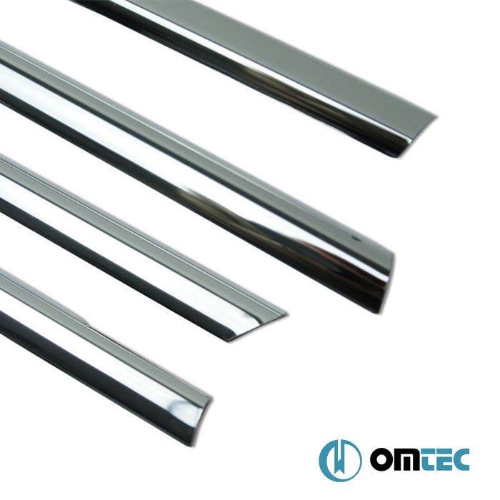 Cam Çıtası 6 Prç. Paslanmaz Çelik (Parlak) - Honda Civic - SD IX - (2012 - 2016)