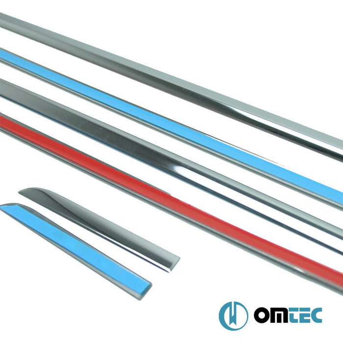 Cam Çıtası 6 Prç. Paslanmaz Çelik (Parlak) - Honda Civic - SD IX - (2012 - 2016)