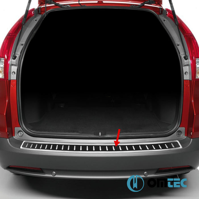 Karbon Folyolu Arka Tampon Eşiği Paslanmaz Çelik - Honda Cr - V - SUV IV - (2011 - 2016)