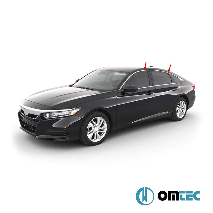 Cam Çıtası 6 Prç. Paslanmaz Çelik - Honda Accord - SD XI - (2017 - )